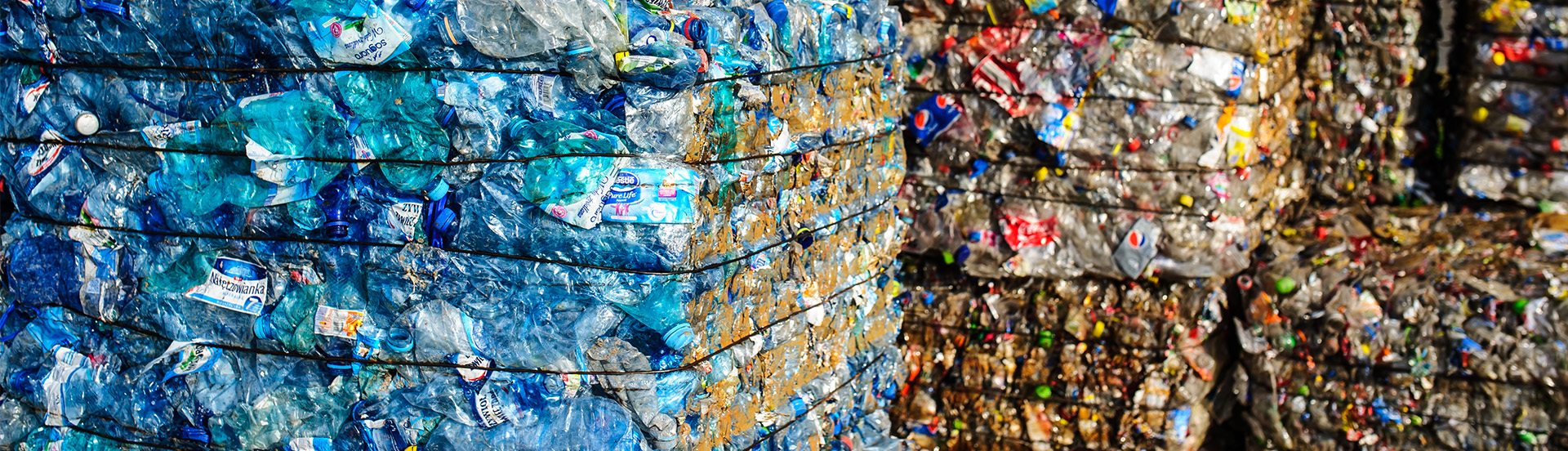 Gepresste PET Flaschen