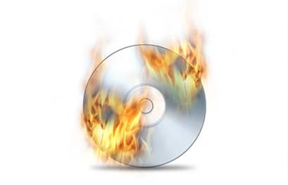 Brennende CD